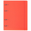 Тетрадь на кольцах А5 175х220 мм, 120 л., пластик, с резинкой, BRAUBERG, Коралловый, 404621