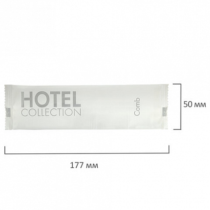 Расчёска КОМПЛЕКТ 500 шт., HOTEL COLLECTION, саше, флоупак, 2000319/1