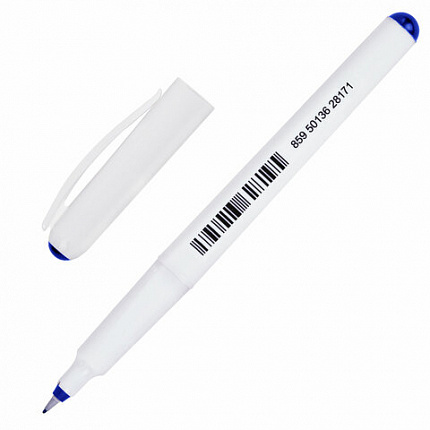 Ручка капиллярная (линер) СИНЯЯ CENTROPEN "Liner", трехгранная, линия письма 0,3 мм, 4611, 2 4611 0106