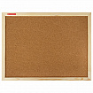 Доска пробковая для объявлений 45х60 см, деревянная рамка, BRAUBERG Wood, 238310