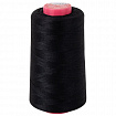 Нитки швейные 40/2 5000 ярд. (4572 м), 1 шт. черные, DEVELIA (Девелиа), 665621