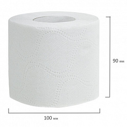 Бумага туалетная бытовая, спайка 24 шт., 2-х слойная (24х15 м), VEIRO Classic, белая, 5с224
