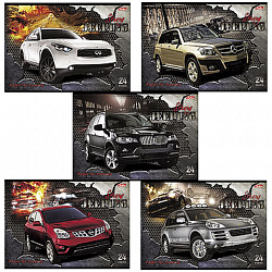 Альбом для рисования, А4, 24 листа, скоба, обложка картон, HATBER, 205х290 мм, "JEEPING", 004044, 24А4В