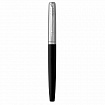 Ручка перьевая PARKER "Jotter Originals Black Chrome CT", корпус черный, детали из нержавеющей стали, синяя, 2096894