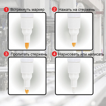 Маркер-краска лаковый (paint marker) 2-4 мм, ЖЕЛТЫЙ, НИТРО-ОСНОВА, STAFF PROFIT, для любых поверхностей, 152583