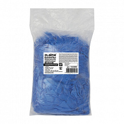 Бахилы КОМПЛЕКТ 100 штук (50 пар), ОСОБО ПРОЧНЫЕ, размер 40х15 см, 55 мкм, 6 г, ПНД, LAIMA, 104980