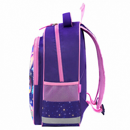 Рюкзак ПИФАГОР SCHOOL, 1 отделение, 3 кармана, "Magic kitty", 38x28х14 см, 273166