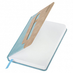 Ежедневник датированный 2026, А5, 138x213 мм, BRAUBERG "Assistant", под кожу, держатель, синий, 117375