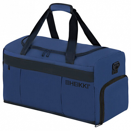 Сумка спортивная HEIKKI MOVE PLUS (ХЕЙКИ) отделение для обуви, синяя, 28х50х23 см, 273897