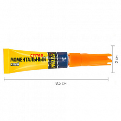 Клей моментальный СЕКУНДА, 3 г, отрывная мультикарта, 403-103
