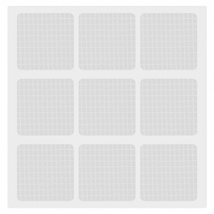 Клеевые квадраты двусторонние, 22х22 мм, акриловая основа, 36 шт., BRAUBERG, 608777