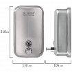 Дозатор для жидкого мыла LAIMA PROFESSIONAL INOX (гарантия 3 года), 1 л, нержавеющая сталь, матовый, 605395