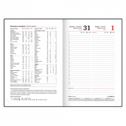 Ежедневник датированный 2026 А5 138x213мм BRAUBERG Senator, под кожу, зеленый, 117092