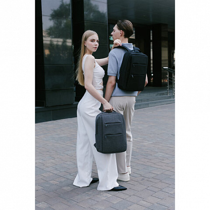 Рюкзак HEIKKI ACCORDANCE (ХЕЙКИ) универсальный, отделение для ноутбука, серый, 41х30x12 см, 273902