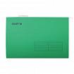Подвесные папки A4/Foolscap (404х240 мм) до 80 л., КОМПЛЕКТ 10 шт., зеленые, картон, STAFF, 270934