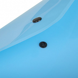 Папка-конверт с кнопкой BRAUBERG "Pastel", А4, до 100 листов, непрозрачная, аквамарин, 0,18 мм, 270474