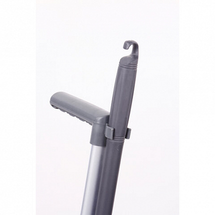 Совок для мусора КОМПЛЕКТ щетка + 2 рукоятки по 80 см, БОЛЬШОЙ улица / офис / дом, серый LAIMA PROFESSIONAL, 606663