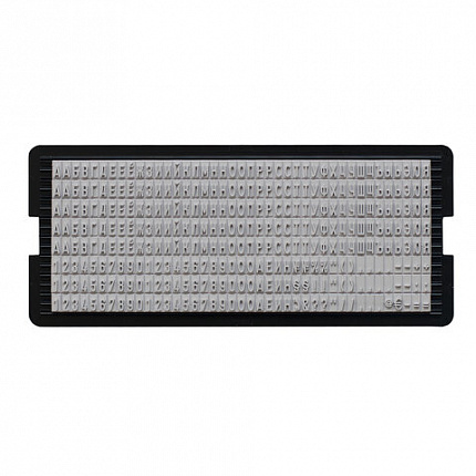 Касса русских букв и цифр, для самонаборных печатей и штампов TRODAT, 328 символов, шрифт 3 мм, 64311