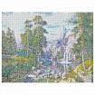 Картина стразами (алмазная мозаика), 30х40 см, ОСТРОВ СОКРОВИЩ "Водопад", без подрамника, 663857