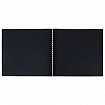 Фотоальбом 30х32 см, 48 черных листов, уголки, стикеры, ручка, клей, BRAUBERG Black Line, 880650