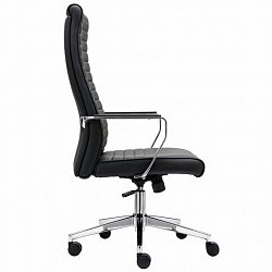 Кресло BRABIX PREMIUM "Solo EX-730", алюминий, хром, экокожа, черное, 532936