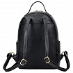 Рюкзак из экокожи BRAUBERG PODIUM женский, с отделением для планшета, черный, 34x25x13 см, 270817