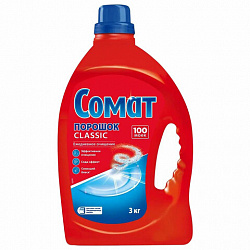 Порошок для мытья посуды в посудомоечных машинах 3 кг, СОМАТ Classic, 2355013