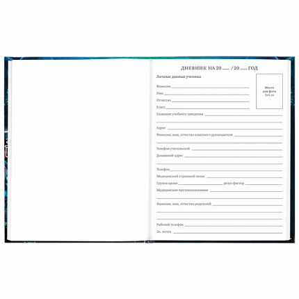 Дневник 5-11 класс 48 л., твердый, BRAUBERG, глянцевая ламинация, с подсказом, "Cyberpunk", 106881