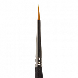 Кисть художественная проф. BRAUBERG ART CLASSIC, синтетика жесткая, круглая, № 00, короткая ручка, 200642