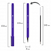 Ручка шариковая BRAUBERG SOFT TOUCH STICK "NEON", СИНЯЯ, мягкое покрытие, корпус ассорти, узел 0,7 мм, 143697