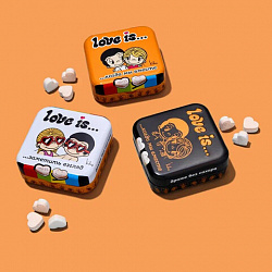 Драже освежающие в форме сердца LOVE IS, вкус маракуйя, 20 г, 709244