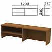 Надстройка для стола письменного "Монолит", 1200х260х340 мм, 1 полка, цвет орех гварнери, НМ37.3