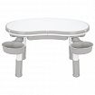 Стол детский трансформер 3 в 1 BRABIX KIDS CT-001, растущий, 2-8 лет, пластик, серый, 533290