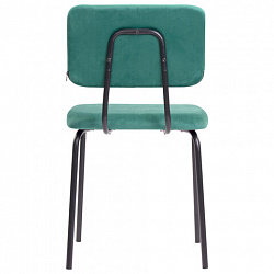 Стулья BRABIX "Dream CF-090", КОМПЛЕКТ 4 шт., черный каркас, ткань зеленая, 533253