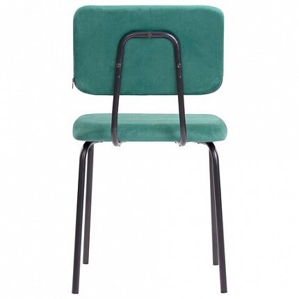 Стулья BRABIX "Dream CF-090", КОМПЛЕКТ 4 шт., черный каркас, ткань зеленая, 533253
