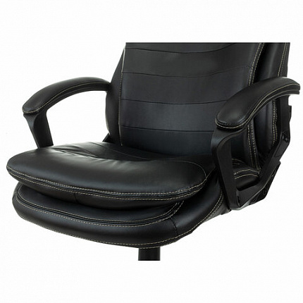Кресло офисное BRABIX PREMIUM "Omega EX-589", экокожа, черное, 532094