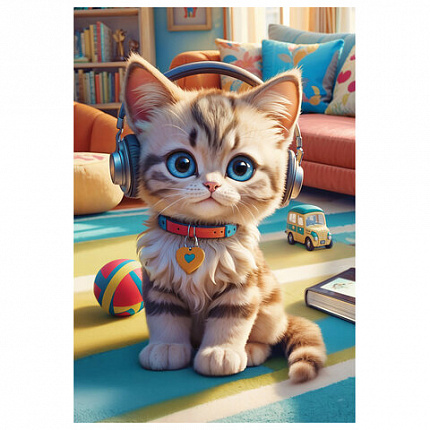 Пазл картонный 54 элемента "ОЧАРОВАТЕЛЬНЫЕ МОРДАШКИ", АССОРТИ, 40 видов, 175х130 мм, HATBER