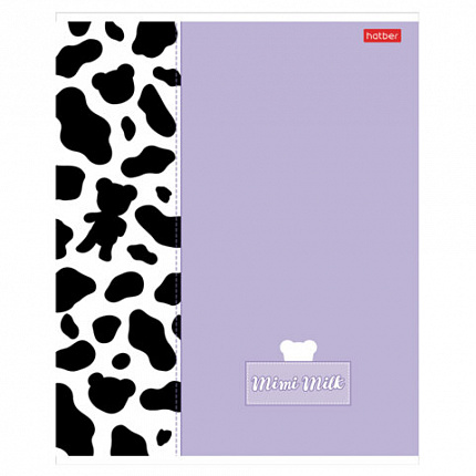 Тетрадь А5 48 л., HATBER скоба, клетка, матовая ламинация, "Mimimilk" (микс в спайке), 083846, 48Т5лВ1