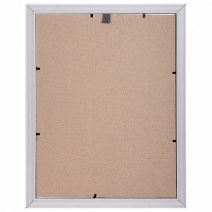 Рамка 30х40 см, пластик, багет 30 мм, BRAUBERG "HIT4", белая с двойной позолотой, стекло, 391002