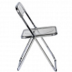 Стул складной прозрачный тонированный BRABIX "Glam CF-020", хромированный каркас, пластик, 533247