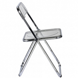 Стул складной прозрачный тонированный BRABIX "Glam CF-020", хромированный каркас, пластик, 533247