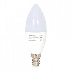 Лампа светодиодная SONNEN EXTRA, 7 (60) Вт, Е14, свеча, теплый белый, 30000 ч, LED C37-7W-2700-Е14, 457902