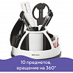 Канцелярский набор BRAUBERG "ULTRA", 10 предметов, вращающаяся конструкция, черно-белый, 236954