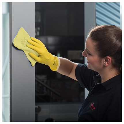 Салфетки VILEDA PROFESSIONAL "МикронКвик", КОМПЛЕКТ 5 шт., микроволокно, желтый, 38х40 см, 170638