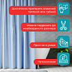 Шторка для ванной EVA, 180х200 см, кольца в комплекте, СИНИЕ ЛИНИИ, PRIMILA (ПРИМИЛА), 700106