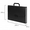Портфель пластиковый STAFF А4 (330х235х36 мм), 13 отделений, индексные ярлыки, черный, 229245