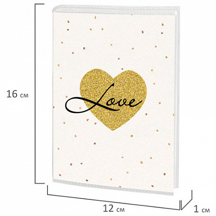 Фотоальбом BRAUBERG "Golden heart" на 36 фото 10х15 см, мягкая обложка, 391433
