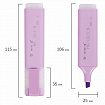 Текстовыделитель BRAUBERG "ORIGINAL PASTEL", ЛАВАНДОВЫЙ, линия 1-5 мм, 151695