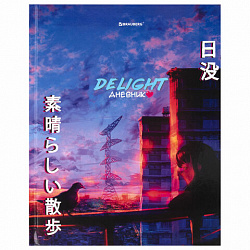Дневник 5-11 класс 48 л., твердый, BRAUBERG, глянцевая ламинация, с подсказом, "DELIGHT", 106864