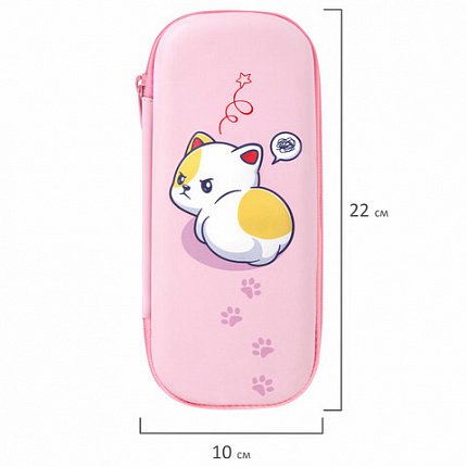 Пенал BRAUBERG, 1 отделение, 1 откидная планка, EVA, 22х10х5 см, "Disturbed", 273513